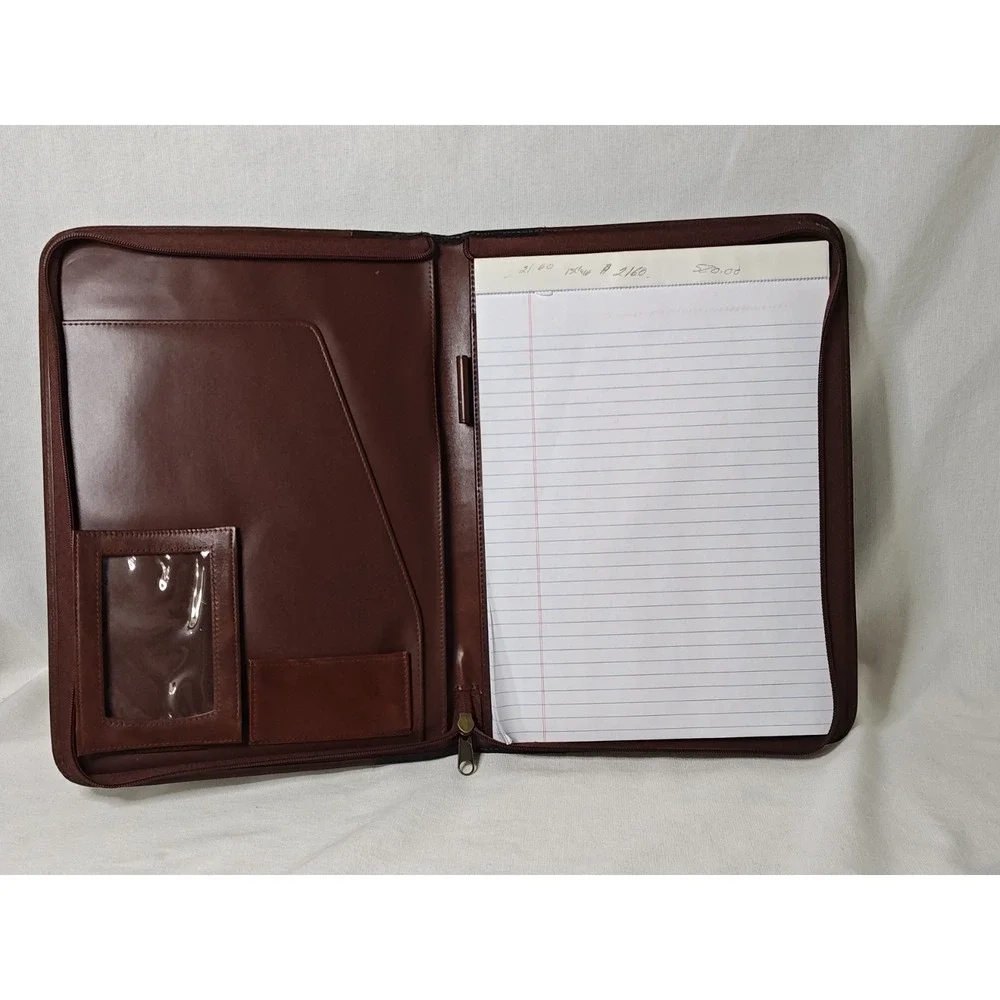 Buxton Padfolio Brown Faux Leather Writing Pad